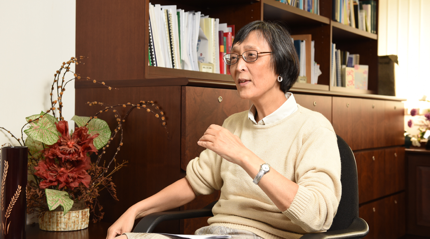 Prof. Jean Woo<br/>Chairman, Department of Medicine and Therapeutics<br/>Director, CUHK Jockey Club Institute of Ageing <br/><em>(Photo by ISO staff)</em>