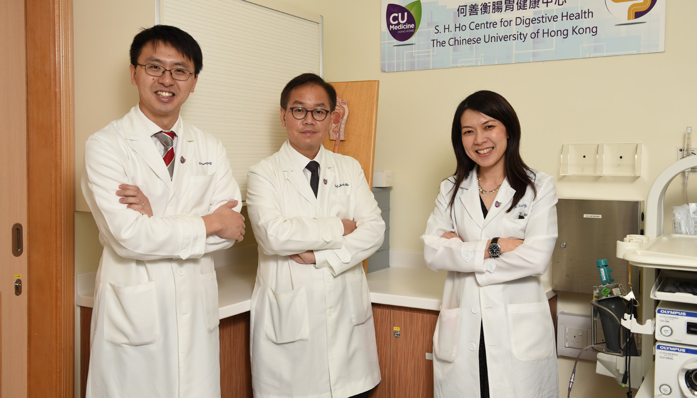 From left: Prof. Sunny Wong, Prof. Justin Wu, Prof. Siew Ng <em>(Photo by ISO staff)</em>