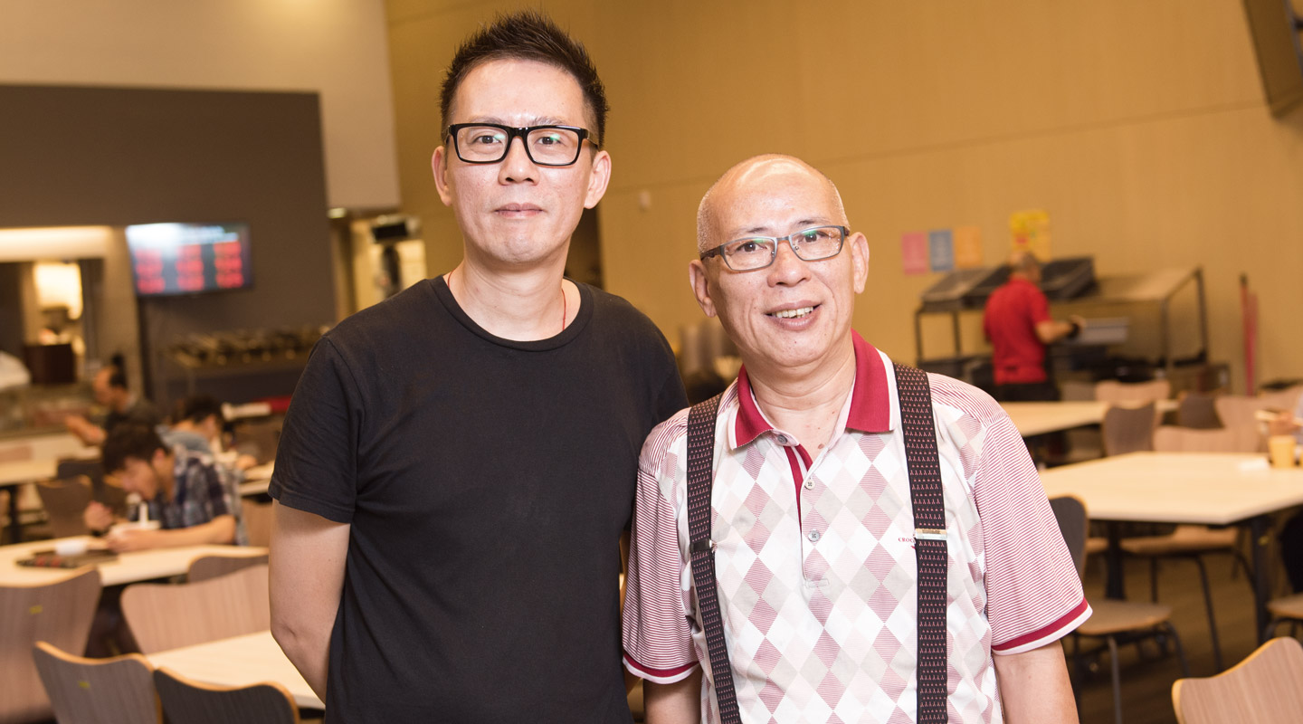 Mr. Timmy Tsang (right) and Mr. Johnny Liu (left) <em>(Photo by ISO staff)</em>