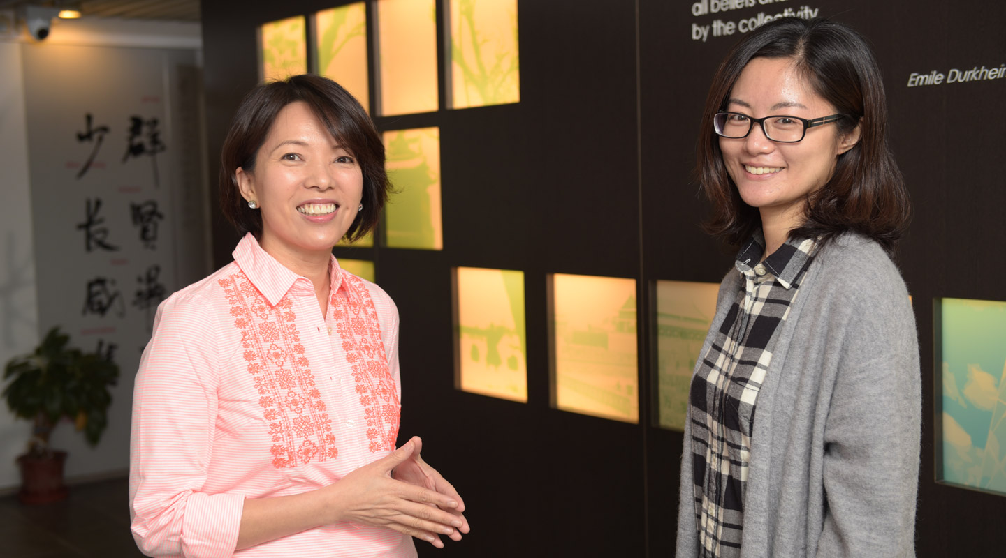 Prof. Susanne Choi (left) and Ms. Luo Ming <em>(Photo by ISO Staff)</em>