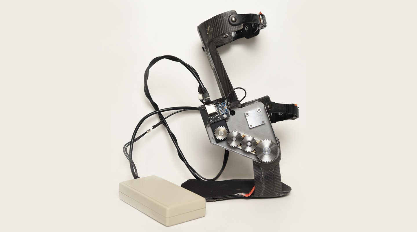 The Interactive Exoskeleton Ankle Robot co-invented by Prof. Raymond Tong
