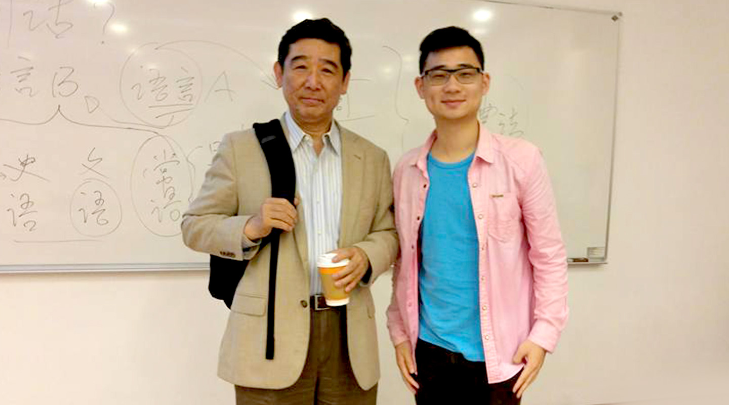 Jonathan Lee and Prof. Feng Shengli <em>(left)</em>