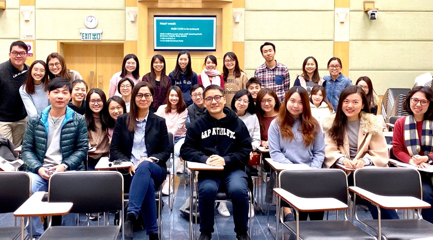 The class with Sarah (front row, second left) and Prof. Harold Chui (front row, third left)