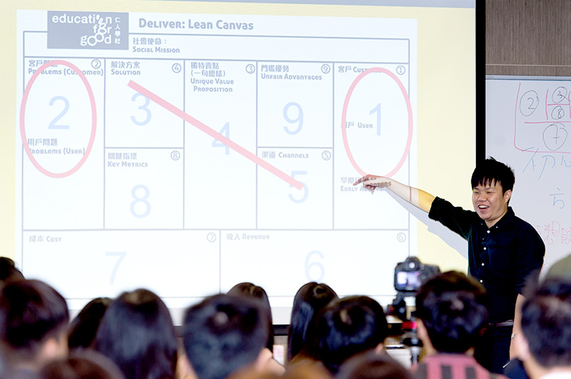 Contestants pick up ‘lean start-up’ skills to produce viable products with the least resources and gather users’ feedback for improvements