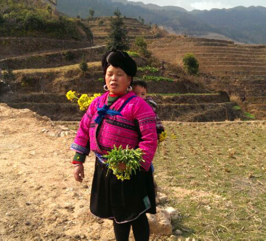 Yao minority woman in Guangxi, China (Photo by Piera Chen)