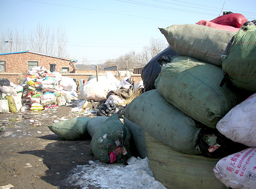 <em>All kinds of waste are collected and stored in the collectors’ homes for sorting and initial cleaning</em>