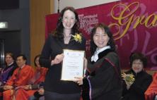 Presentation of awards by Mrs. Sacha Yasumoto (Left)