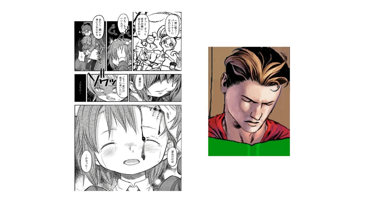 Conversion between the black-and-white manga and colour comics can now be automated using a screentone variational autoencoder (ScreenVAE) developed by Professor Wong and his team. On the left is a page from the black-and-white manga <em>Kaerimichi No Majo</em> by A-10 converted into colour comics; on the right is a color comic panel converted into black-and-white manga <em>(Illustrations courtesy of interviewee. Source: Xie et al., </em>ACM TOG<em>, 39(6), Article 226, 2020)</em>