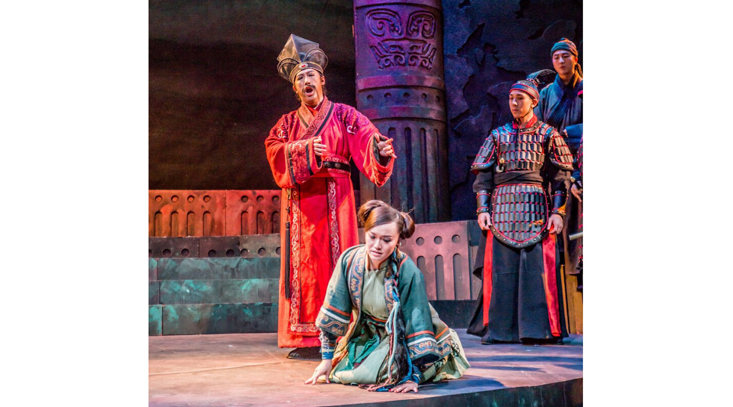 Playing the role of Liu in <em>Turandot</em>