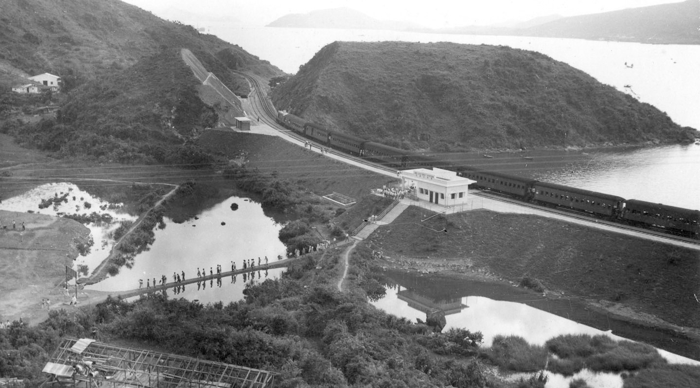 The Chung Chi campus at Ma Liu Shui under construction