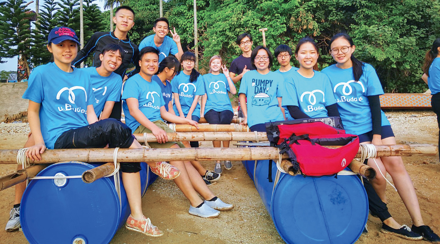 uBuddies being drilled in peer counselling skills in a training camp