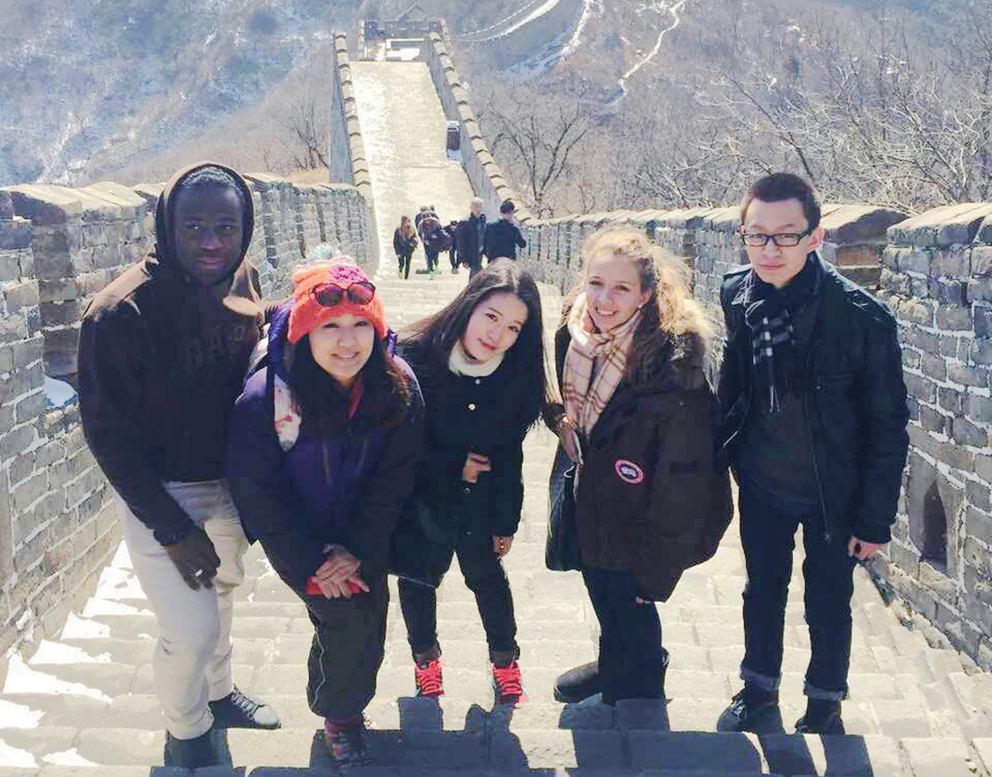 就讀當代中國研究的學生在北京大學交流期間遊覽萬里長城