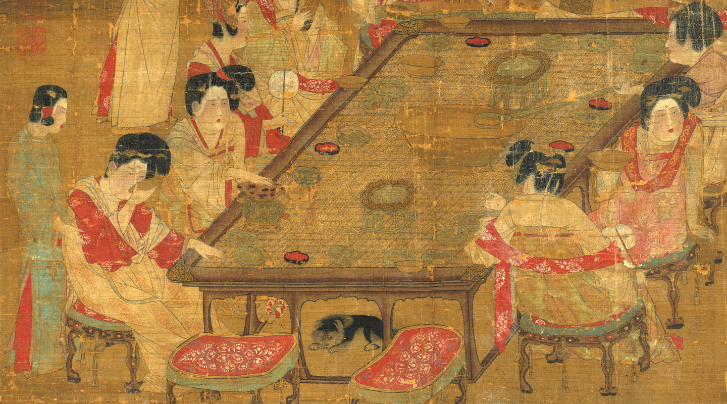 <em>唐人宮樂圖　軸</em>, from the collection of the National Palace  Museum, Taiwan. This image is reproduced under Taiwan’s <a href="https://data.gov.tw/license" target="_blank">Open Government Data License</a></em>