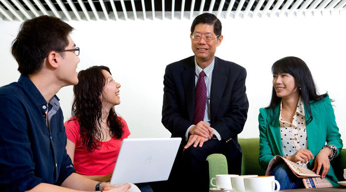 Prof. Joseph Fan with his students