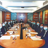 2003年沙士疫症下，行政及規劃委員會會議如常舉行<em>（陳鎭榮先生提供）</em>