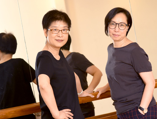 <em>Ribble Chung (right) and Fanny Li (Photo by ISO staff)</em>