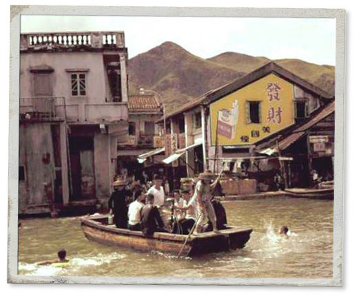 <em>Shatin was the most affected area, with 150 people killed, during the passage of Wanda in 1962. Streets and houses were flooded and destroyed</em> (Source: Hong Kong Climate Change Report 2015)